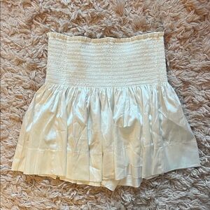 Natural Life White Smocked Skirt